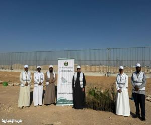 بيئة دومة الجندل تواصل مبادرات التشجير بالتعاون مع واحة مدن الجوف بزراعة 1000 شتلة