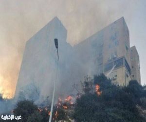 #إسرائيل.. حريق ضخم في مدينة #حيفا