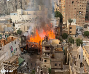 السيطرة على حريق موقع تصوير مفتوح باستوديو مصر دون خسائر في الأرواح أو بنية الاستديو