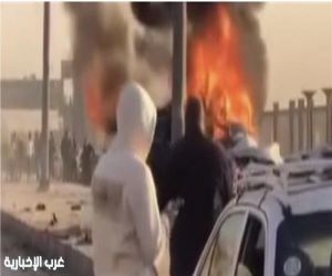 حريق مفاجئ يلتهم سيارات بمحور جوزيف تيتو والحماية المدنية تتدخل في اللحظة الأخيرة