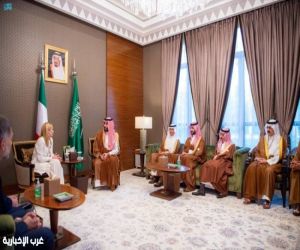 ولي العهد ورئيسة وزراء إيطاليا يبحثان العلاقات والمستجدات