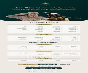 فتح باب التوظيف للوظائف العسكرية في وزارة الدفاع للرجال والنساء*