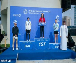 بن جلوي توج ابطال آسيوية الترايثلون بجدة