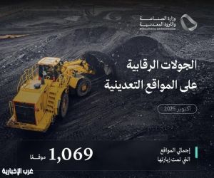 أكثر من ألف جولة رقابية للمواقع التعدينية خلال أكتوبر تنفذها وزارة الصناعة والثروة المعدنية