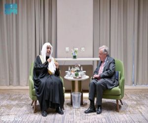 الأمين العام لرابطة العالم الإسلامي يلتقي الأمين العام للأمم المتحدة