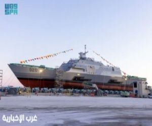 القوات البحرية تعوِّم في الولايات المتحدة الأمريكية أولى سفنها القتالية ضمن مشروع "طويق"