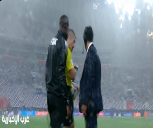 إيقاف مباراة السعودية والإمارات بسبب الأمطار