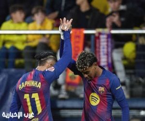 برشلونة يهزم فياريال بثنائية ويعزز صدارته للدوري الإسباني
