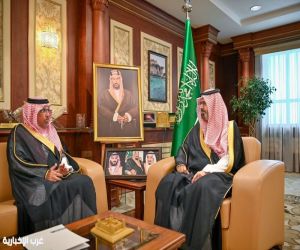 نائب أمير منطقة جازان يستقبل أمين المنطقة ويستعرض أبرز المشاريع والخطط التنموية المستقبلية