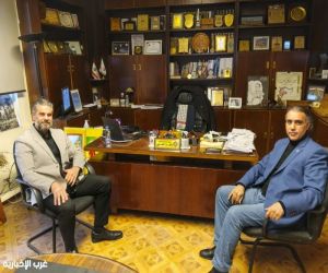 نائب رئيس حزب الشباب الوطني الدكتور مصطفى قراعلي يزور الرابطة الثقافية