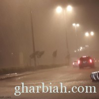 شاهد عاصفة مكة التاريخية واثارها المدمرة! " صور "