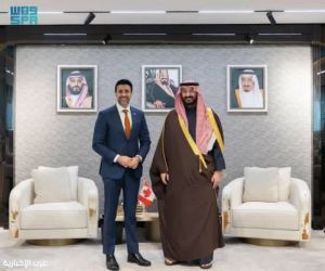 سمو وزير الحرس الوطني يستقبل وزير التجارة الدولية الكندي