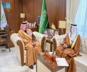 أمير منطقة حائل يستقبل رئيس جامعة حائل د. بدر الحربي