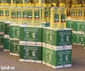 مركز الملك سلمان للإغاثة يوزّع 866 سلة غذائية وتمرًا للاجئين السوريين في جبل لبنان