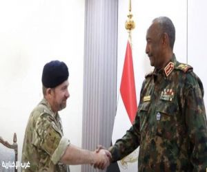 البرهان يلتقي كبير المستشارين العسكريين بوزارة الدفاع البريطانية