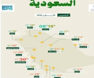 حالة الطقس.. أمطار رعدية مصحوبة بزخات من البرد ورياح نشطة بعدة مناطق