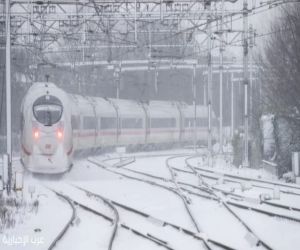 تعطل حركة القطارات على خط حديدي شمال ألمانيا بسبب تراكم الثلوج