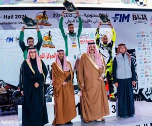 الأمير عبدالعزيز بن سعد يتوّج ناصر العطية بطلاً لرالي حائل تويوتا الدولي 2026