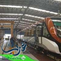 صور: وصول أولى عربات قطار الرياض إلى المسار البرتقالي