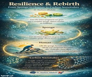 شيفرة النانو9630، دروس الإسفنج والكربون في إعادة تشكيل الذات.