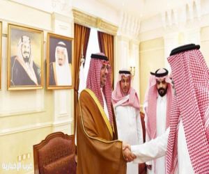 محافظ جدة سعود بن عبدالله بن جلوي يستقبل المهنئين بشهر رمضان المبارك