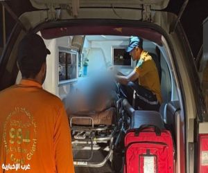 حرس الحدود ينقذ مواطنًا من الغرق في بيش