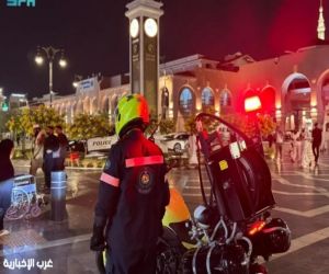 الدفاع المدني يعزز أعماله الوقائية بالمسجد النبوي الشريف والمنطقة المركزية