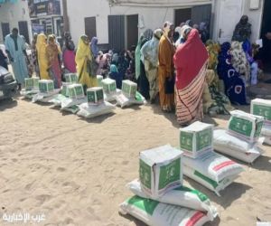 مركز الملك سلمان للإغاثة والأعمال الإنسانية يوزّع 8 آلاف سلة غذائية بنواكشوط الجنوبية