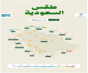 طقس شديد البرودة شمال المملكة وأمطار متفرقة على عدة مناطق