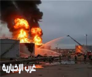 حريق في منطقة الفجيرة للصناعات البترولية إثر استهداف بطائرة مسيّرة دون إصابات