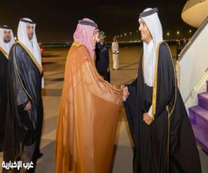 رئيس مجلس الوزراء وزير خارجية قطر يصل إلى الرياض