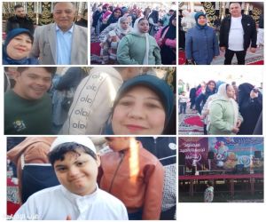 المهندس  هشام الخولى  يرسم فرحه العيد على وجوه الأطفال  بنادى سمنود الرياضى اليوم