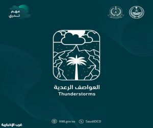 الدفاع المدني يواصل نشر الوعي بالعواصف الرعدية ضمن برنامج التوعية بالظواهر الجوية "مهم تدري"