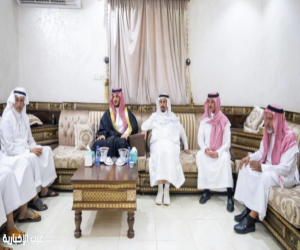 أمير الطائف يقدم واجب العزاء لعائلة الشيابين