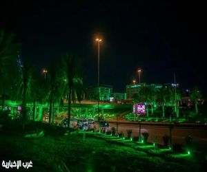 إضاءات خضراء تزيّن الرياض احتفاءً بيوم مبادرة السعودية الخضراء