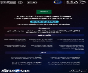 كأول دولة عربية .. المملكة تطلق مهمة فضائية ضمن برنامج آرتميس التابع لوكالة ناسا