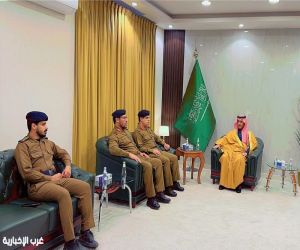 محافظ طبرجل يستقبل مدير عام الدفاع المدني بمنطقة الجوف