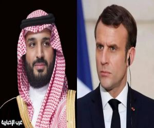 ولي العهد وماكرون يبحثان تطورات المنطقة هاتفيًا
