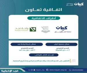 شراكة استراتيجية بين كيان للأيتام وواحة نجد لتعزيز جودة الفعاليات وتمكين المستفيدين