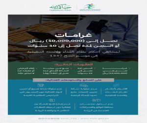 "الغذاء والدواء" تشدّد على منع تصنيع أو تخزين المواد الغذائية دون ترخيص نظامي خلال موسم الحج