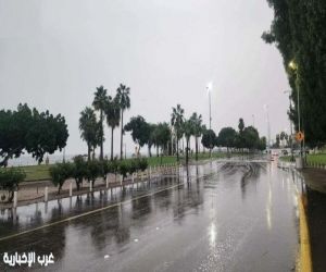 أمطار رعدية غزيرة ورياح نشطة تضرب مناطق واسعة بالمملكة اليوم