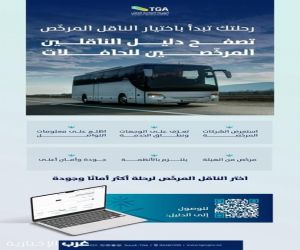 الهيئة العامة للنقل تطلق دليل الناقلين المرخصين في نشاط الحافلات لتعزيز السلامة وجودة الخدمات