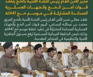 مدير الأمن العام يتفقد جاهزية قوات أمن الحج بالمشاعر المقدسة