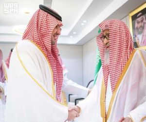 سمو وزير الداخلية يزور سماحة المفتي العام للمملكة في مخيم سماحته بمشعر منى
