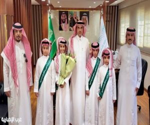 مدير تعليم الطائف يستقبل طلاب مدرسة أوس بن الأرقم الابتدائية