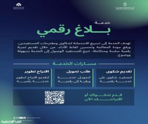 أمانة المدينة المنورة تتيح خدمة "بلاغ رقمي" لتعزيز سرعة الاستجابة للشكاوى والمقترحات