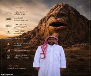 الجبل الناطق ..فكرة وطنية تجسد همة السعوديين
