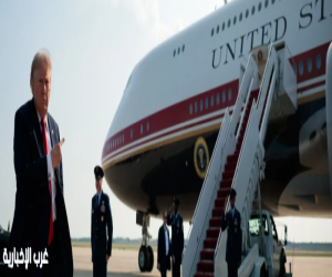 الرئيس الأميركي دونالد ترمب يدشن  طائرة بوينج 747 الرئاسية المهداة من قطر