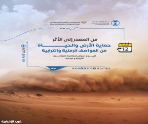المملكة تشارك العالم الإحتفاء باليوم الدولي لمكافحة العواصف الرملية والترابية