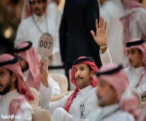 بيع 3 صقور في الليلة الثالثة لمنصة المزاد الدولي لمزارع إنتاج الصقور 2026